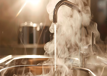 água quente comércios